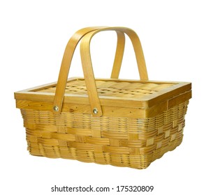 Bamboo Basket Lid Isolated On White Stock Photo 175320809 | Shutterstock