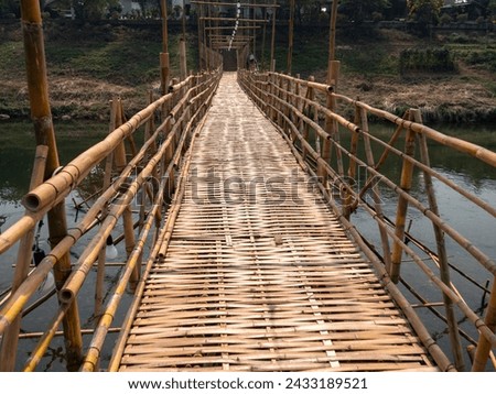 The Bamboo Bridge over The River