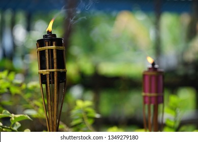 Bamboo Citronella Torches