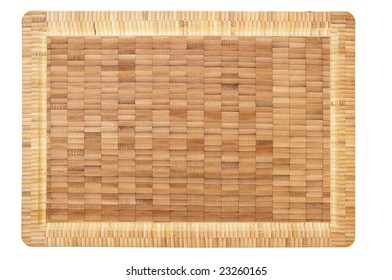 Bamboo Cutting Board - isolated on white
