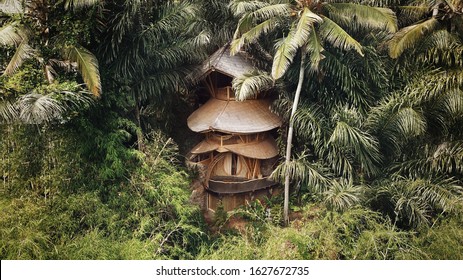 Bamboo jungle house in Bali, Indonesia