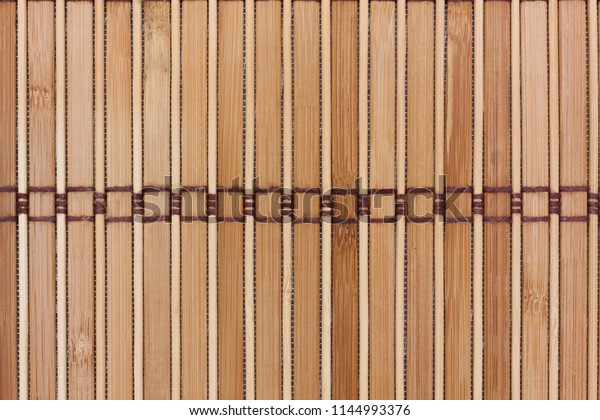 Bamboo Mat Dark Threads Texture Background Stock Photo Edit Now