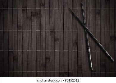 Bamboo Placemat With Chopsticks