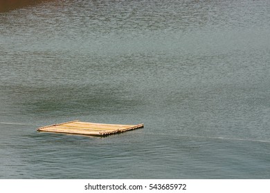 Bamboo Raft Floating On Water Surface Stock Photo 543685972 | Shutterstock