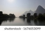 Bamboo Rafting at Yulong River, Yangshuo Guilin, Guangxi Provind, China