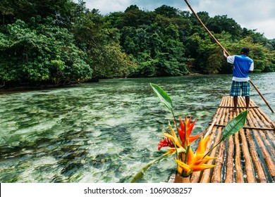  Bamboo Ride In Blue Lagoon On Jamaica