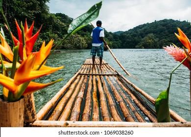  Bamboo Ride In Blue Lagoon On Jamaica