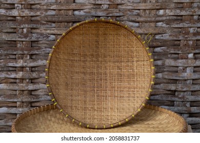 Bamboo sieve made by hand, is a typical Javanese household utensils.