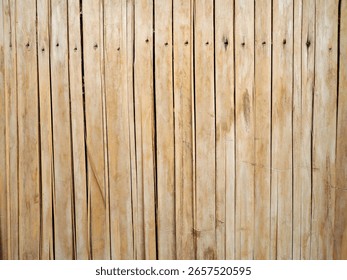 Bamboo texture background with rustic tone for eco-friendly design or decor.