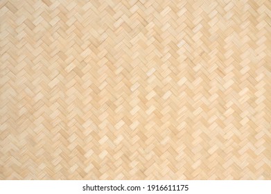 Bamboo weave background, Wooden bamboo texture, Traditional handcraft natural material weaving design wallpaper art backdrop.