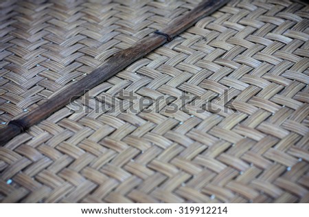 Bamboo weave pattern texture and background