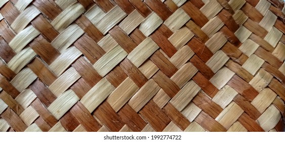 Bamboo Is Woven Together Into Sheets.