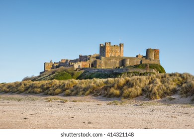 Bamburgh Caste On The Northumberland Coast In England