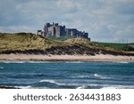 Bamburgh Castle northumberland sea scape 