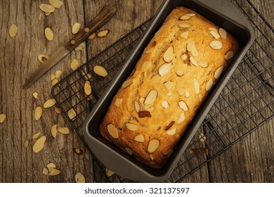 Banana Almond Bread, Overhead View