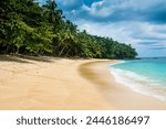 Banana beach, UNESCO Biosphere Reserve, Principe, Sao Tome and Principe, Atlantic Ocean, Africa