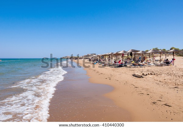 Banana Beach Zakynthos Greece August 31 Stock Photo Edit