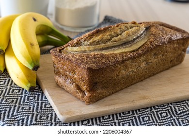 Banana Bread Cake From The Oven