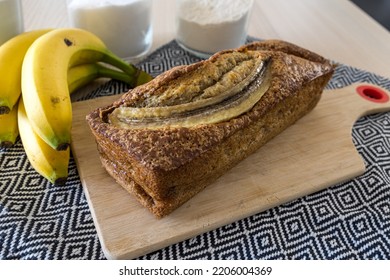 Banana Bread Cake From The Oven