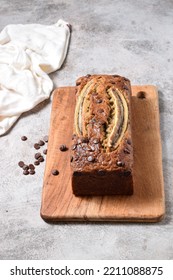 Banana Bread , Issolated White Background. Has A Sweet Taste And Soft And Moist Texture