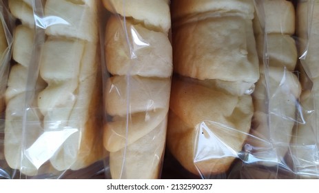 Banana Bread Texture Wrapped In Plastic