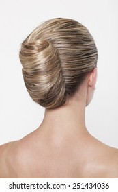 Banana Chignon Hairdo Back