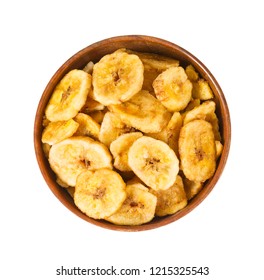 Banana Chips Isolated On White