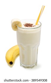 Banana Chocolate Smoothie Isolated