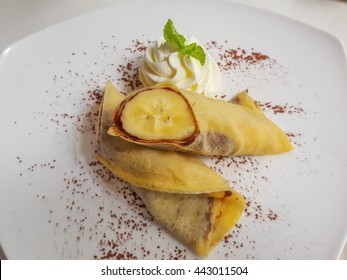 Banana Crape Chocolate Syrup Stock Photo 443011504 | Shutterstock