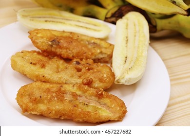 Banana Fritter Or Deep Fried Banana Or Banana Snack