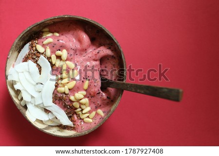 Similar – Image, Stock Photo Wild berries smoothie bowl