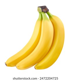 Banana isolated. Banana isolated clipping path. Banana macro studio photo. High End Retouching