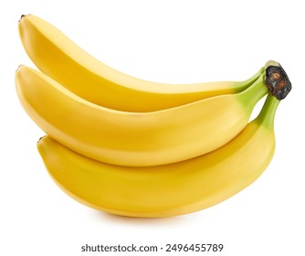 Banana isolated. Fresh banana isolated clipping path. Banana macro studio photo. - Powered by Shutterstock