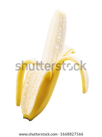 Banana isolated on white background. 