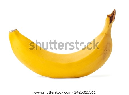 Banana Isolated on white background. Tropical fruits background.