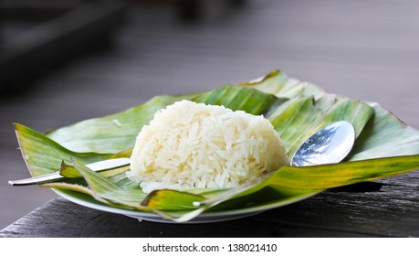 Banana Leaf Wrapped Rice