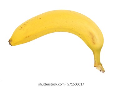 Banana on white background