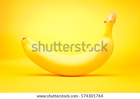 Banana On Yellow