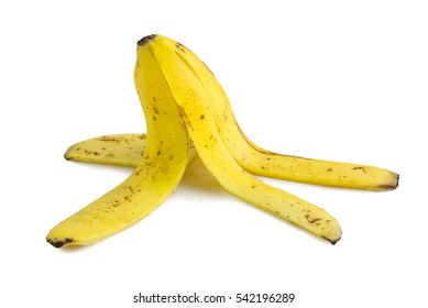 Banana Peel Isolated On White Background