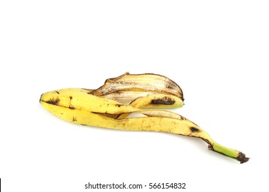 Banana Peel Isolated On White Background