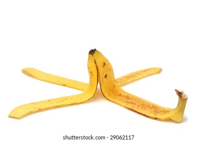 Banana Peel Studio Isolated On White Stock Photo 29062117 | Shutterstock