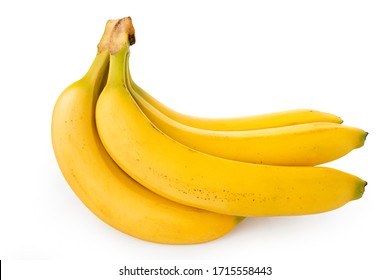 Banana, side angle banana on a white background (Tr- Muz)
