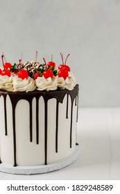 Banana Split Layered Cake Food Styling