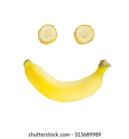 Banana Yellow Laughing Happy Smile.