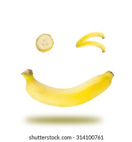 Banana Yellow Laughing Happy Smile.