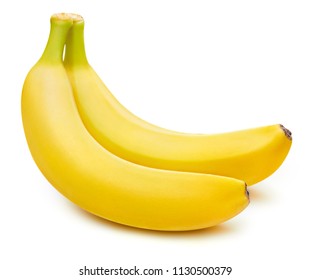 Bananas isolated on white background Clipping Path