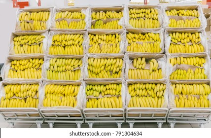 Bananas On Supermarket Shelves