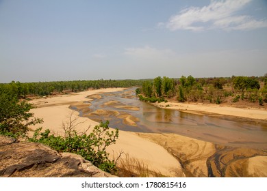 Banas River Flow In The Jungle 