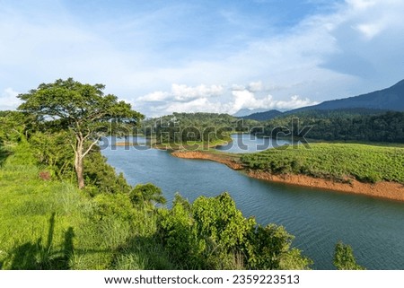 Banasura Sagar Dam is a beautiful landscape at tourist hotspot in Wayanad, Kerala India.