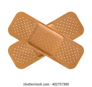 Band Aid Isolated Over A White Background